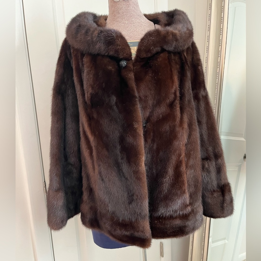 Luxurious Chocolate Mink Fur Jacket